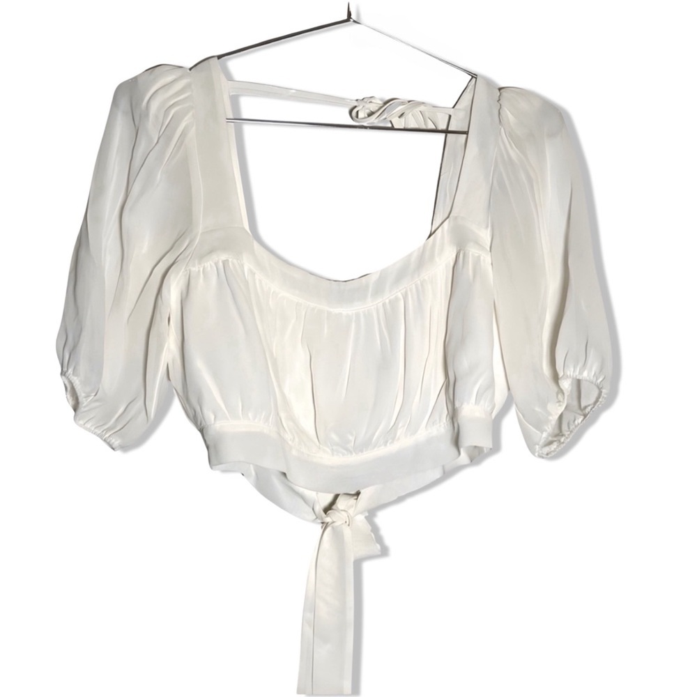 Reformation Two Piece Set | Top & Midi Skirt | Ivory | Size: 8 - Picture 3 of 6